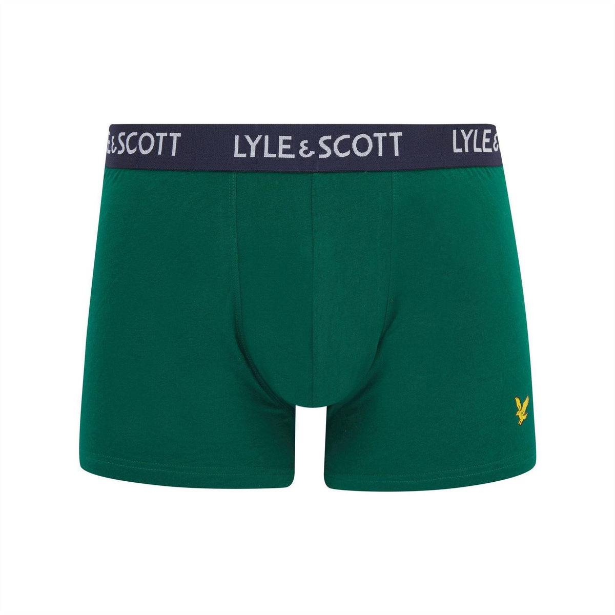 Blue-Green-White - Side - Lyle & Scott Mens Barclay Boxer Shorts (Pack of 3)