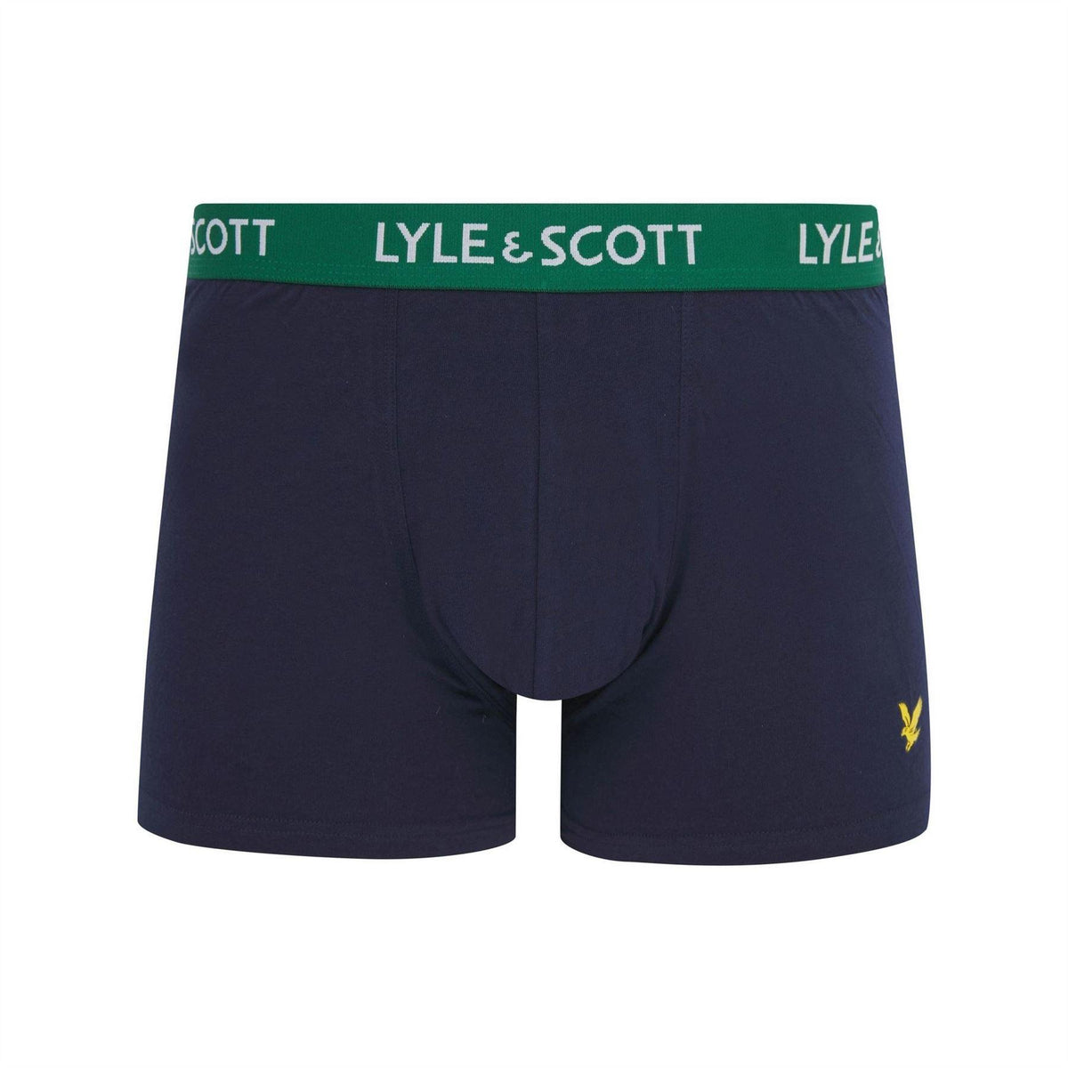 Blue-Green-White - Lifestyle - Lyle & Scott Mens Barclay Boxer Shorts (Pack of 3)