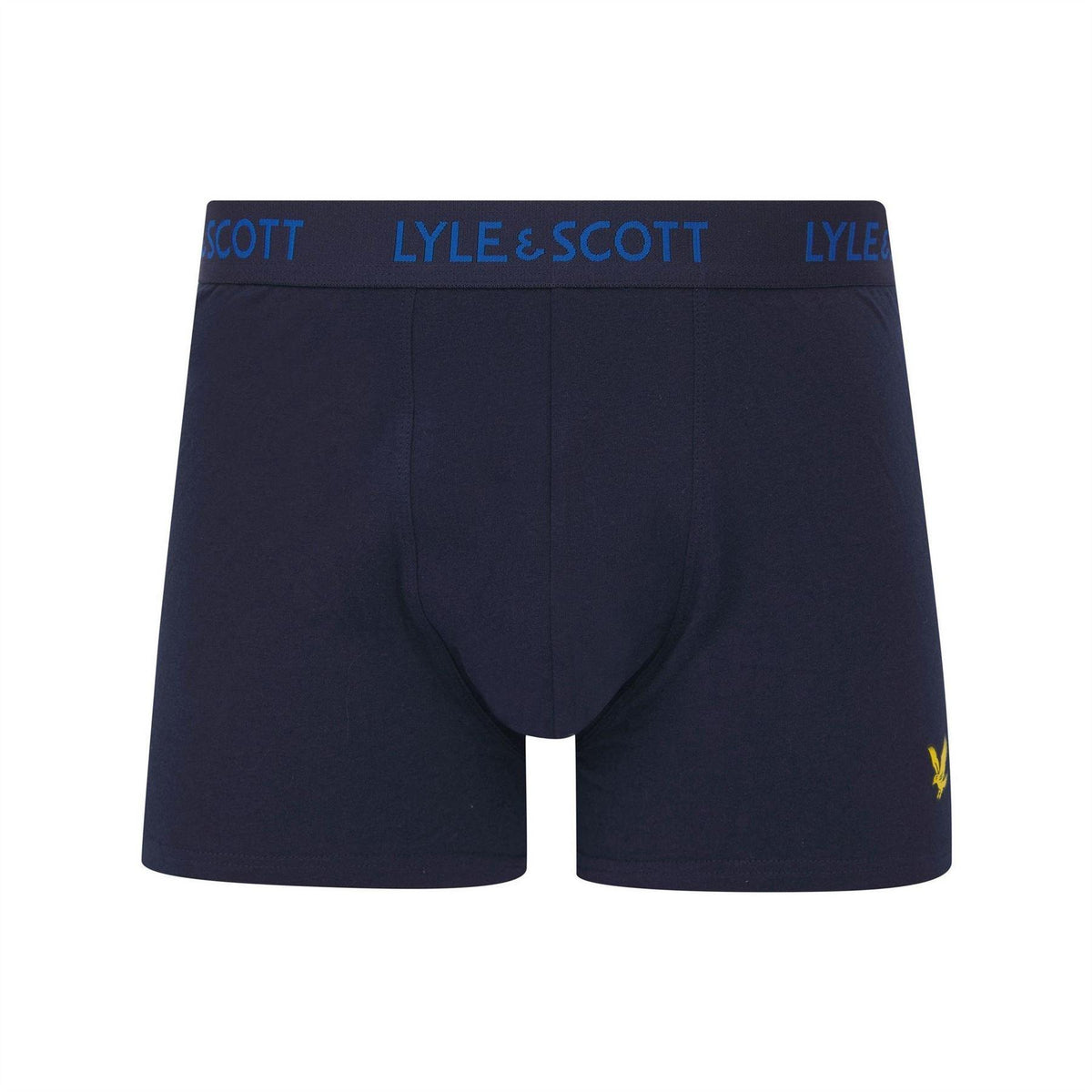 Blue - Lifestyle - Lyle & Scott Mens Barclay Boxer Shorts (Pack of 3)