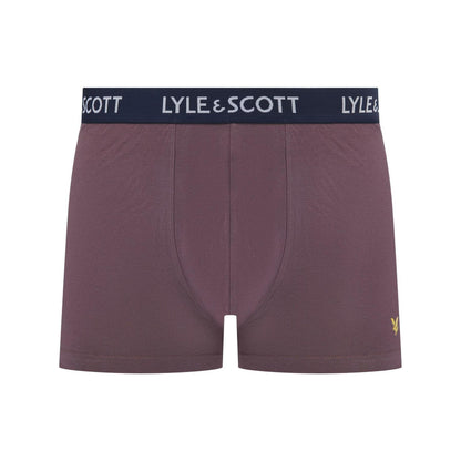 Flint-Grey-Blue - Lifestyle - Lyle & Scott Mens Barclay Boxer Shorts (Pack of 3)