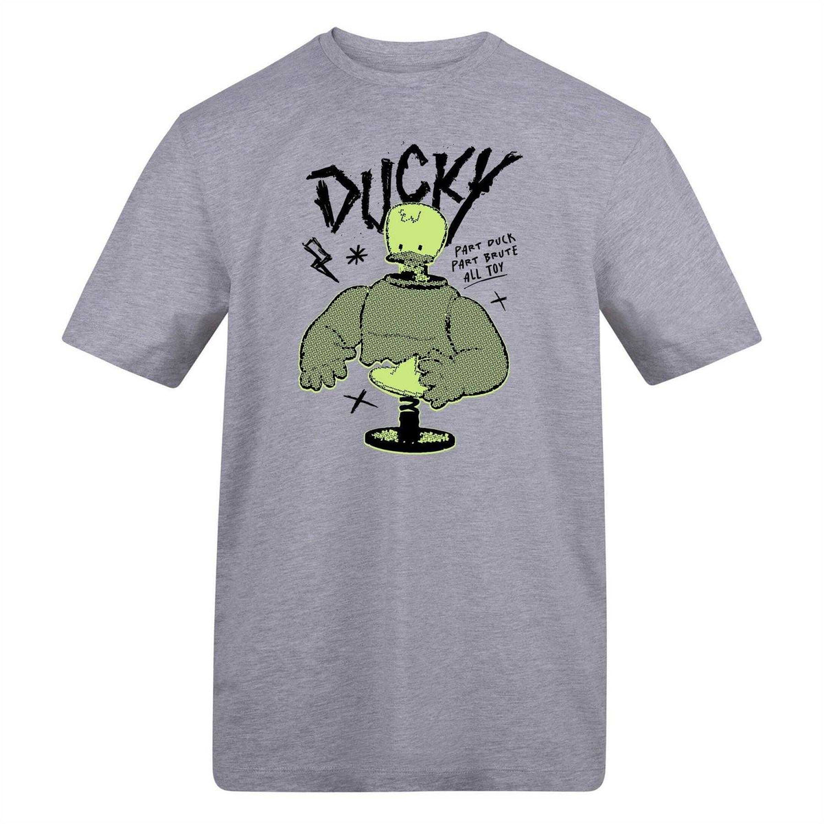 Grey - Front - Toy Story Unisex Adult Ducky T-Shirt