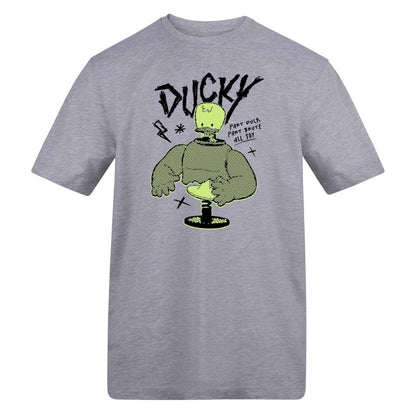 Grey - Front - Toy Story Unisex Adult Ducky T-Shirt