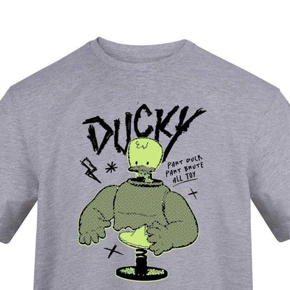 Grey - Side - Toy Story Unisex Adult Ducky T-Shirt