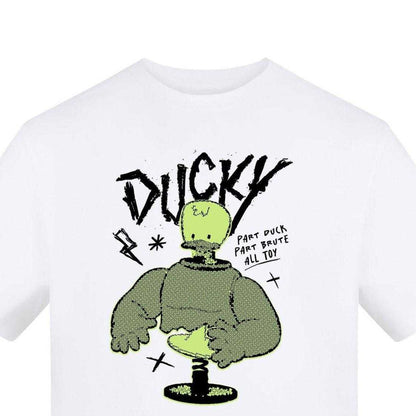 White - Side - Toy Story Unisex Adult Ducky T-Shirt