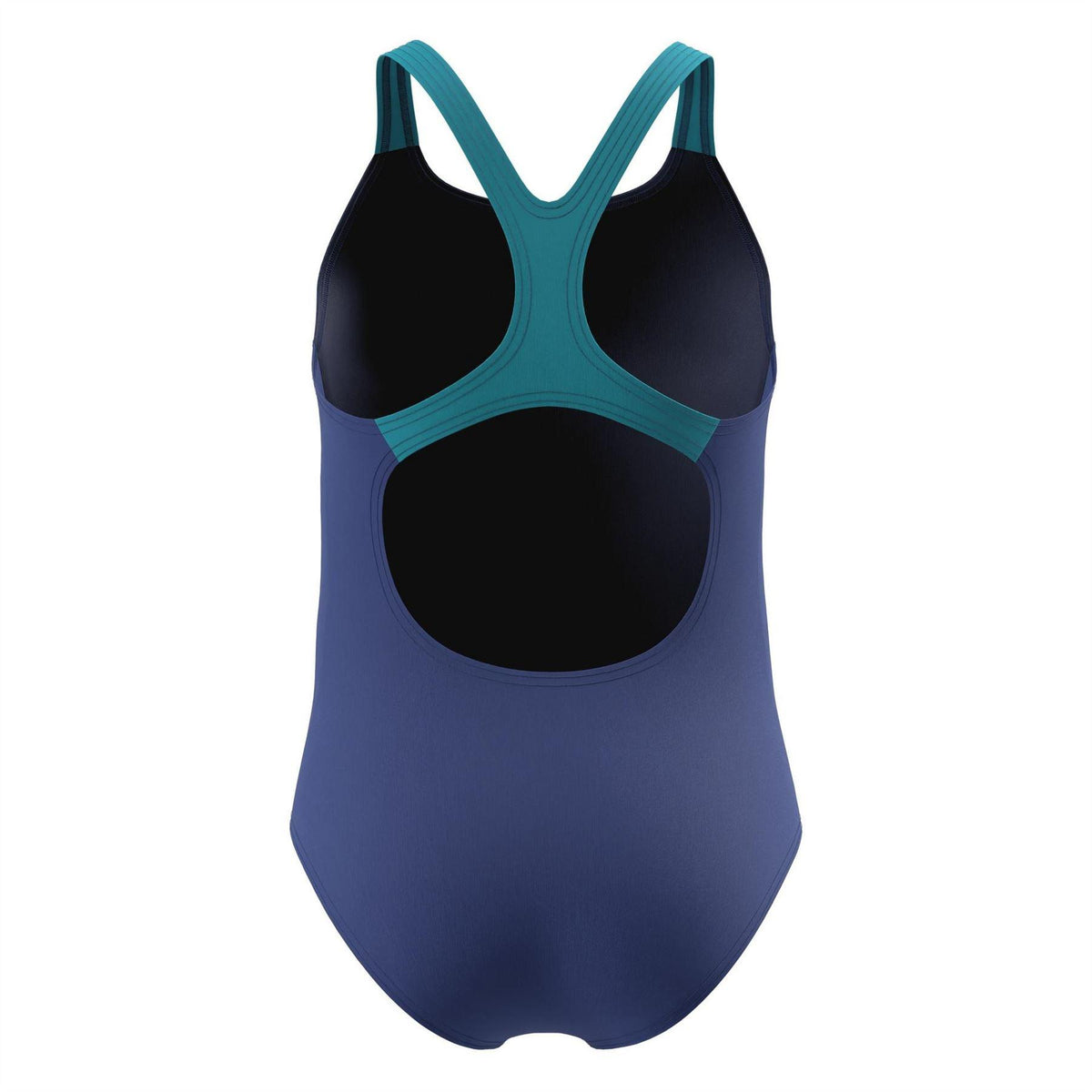Navy - Back - Speedo Girls Medley Logo One Piece Swimsuit