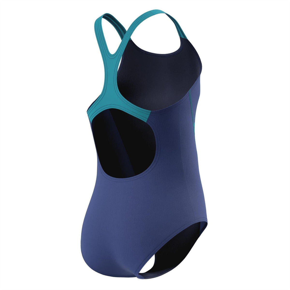 Navy - Lifestyle - Speedo Girls Medley Logo One Piece Swimsuit