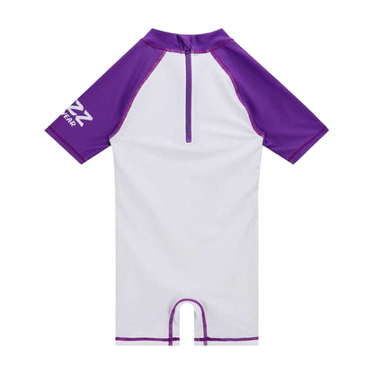 Purple-White - Back - Toy Story Boys Buzz Lightyear One Piece Swimsuit