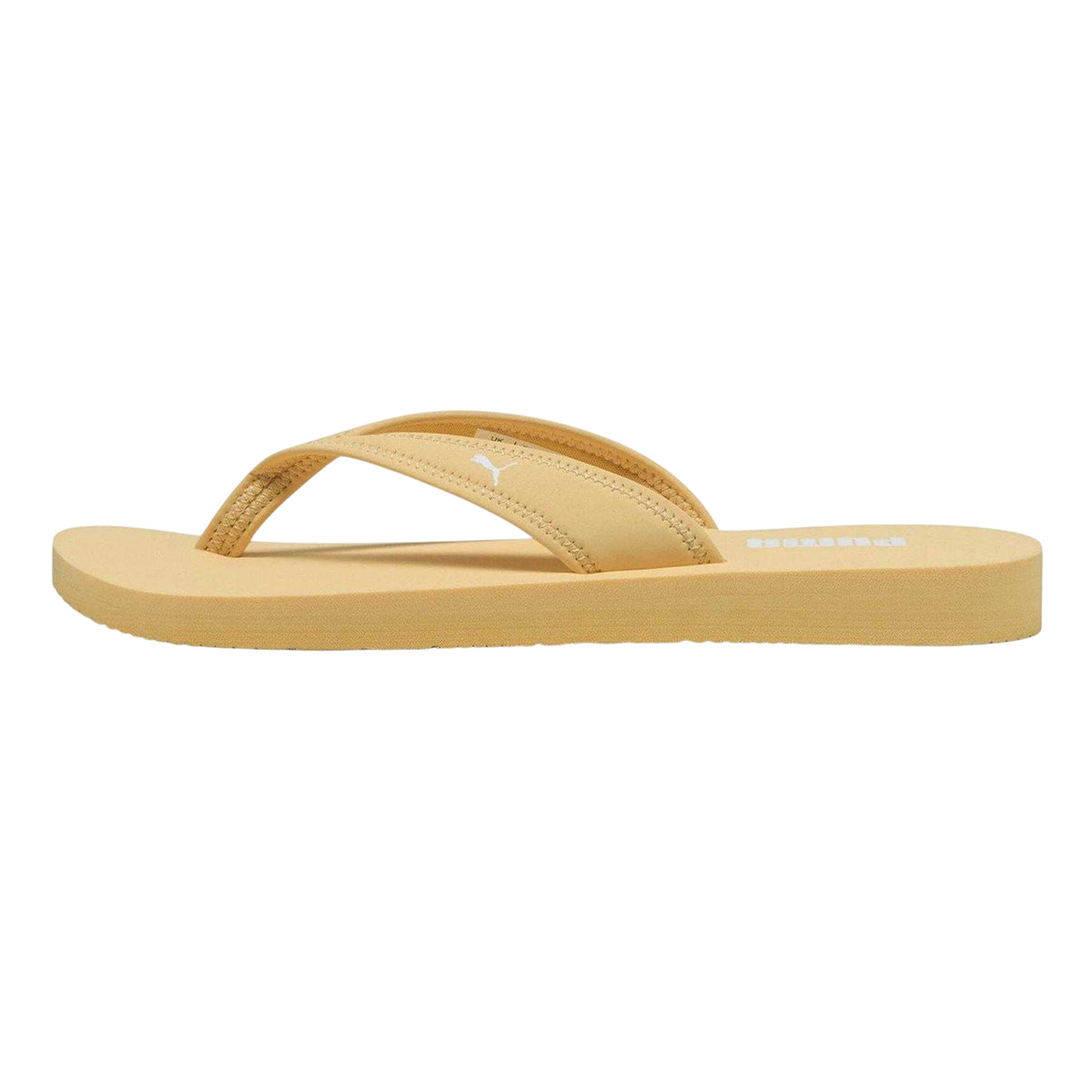 Apricot - Side - Puma Womens-Ladies Sandy Thong Strap Flat Flip Flops