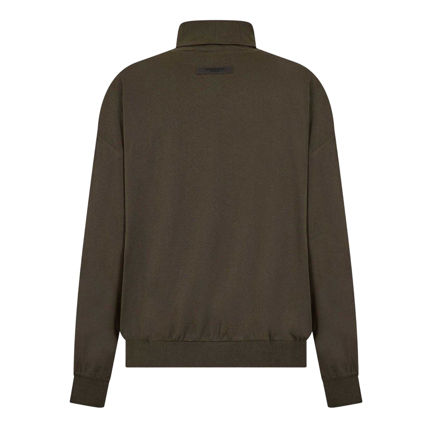 Black - Back - Fear Of God Essentials Mens Long-Sleeved Sweatshirt