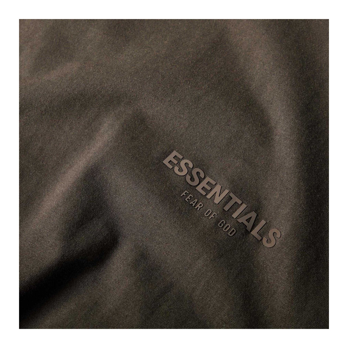 Black - Side - Fear Of God Essentials Mens Long-Sleeved Sweatshirt