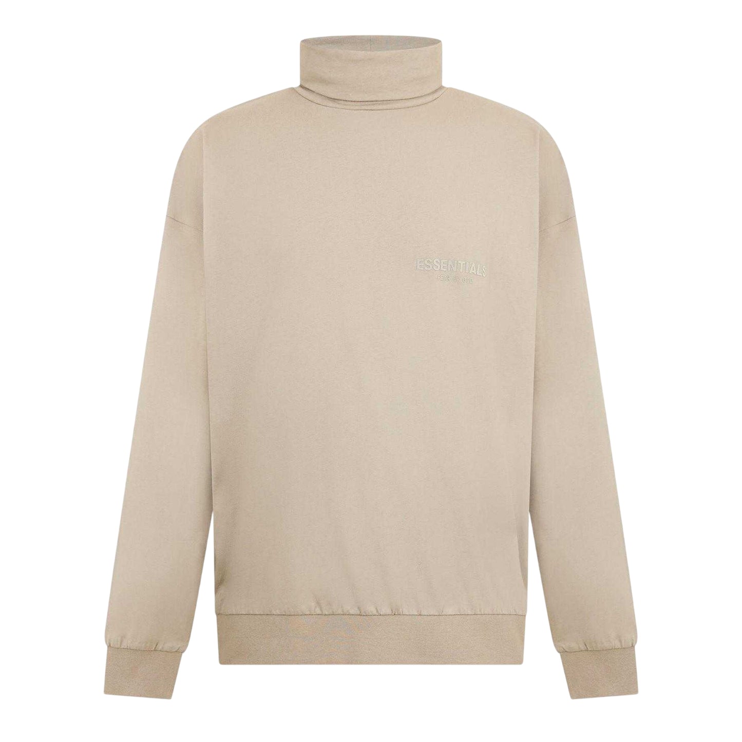 Seal Grey - Front - Fear Of God Essentials Mens Long-Sleeved Sweatshirt