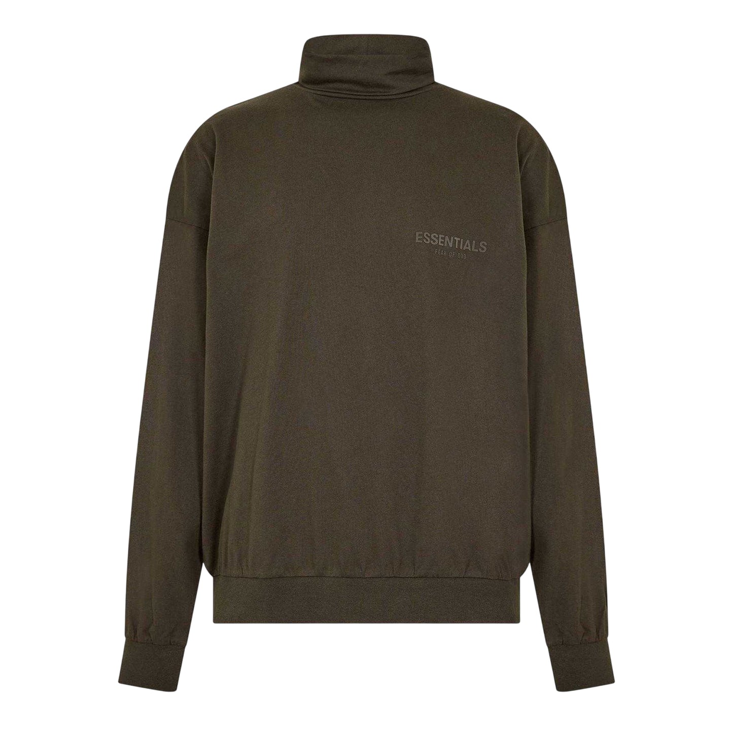 Black - Front - Fear Of God Essentials Mens Long-Sleeved Sweatshirt