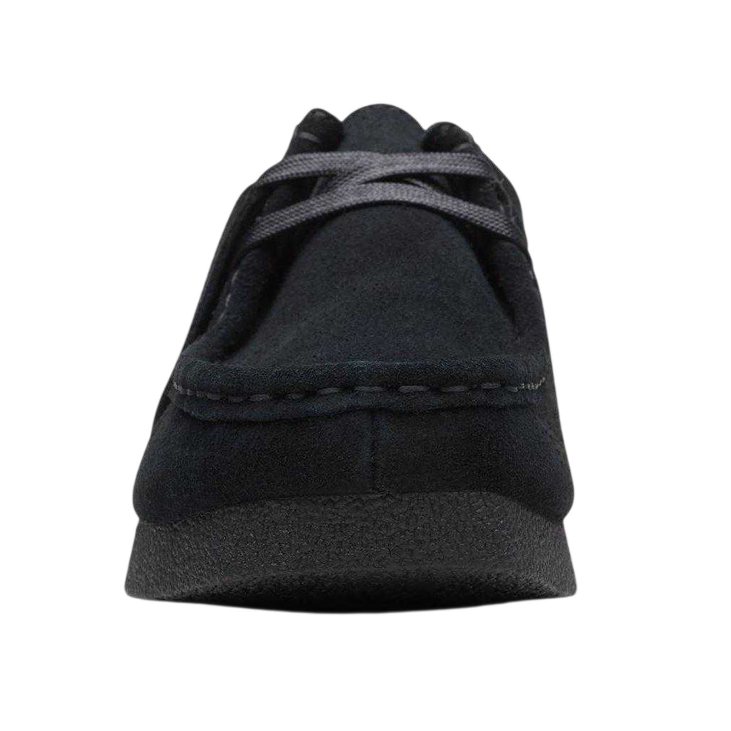 Black - Lifestyle - Clarks Womens-Ladies Wallabee Suede Flat Moccasins