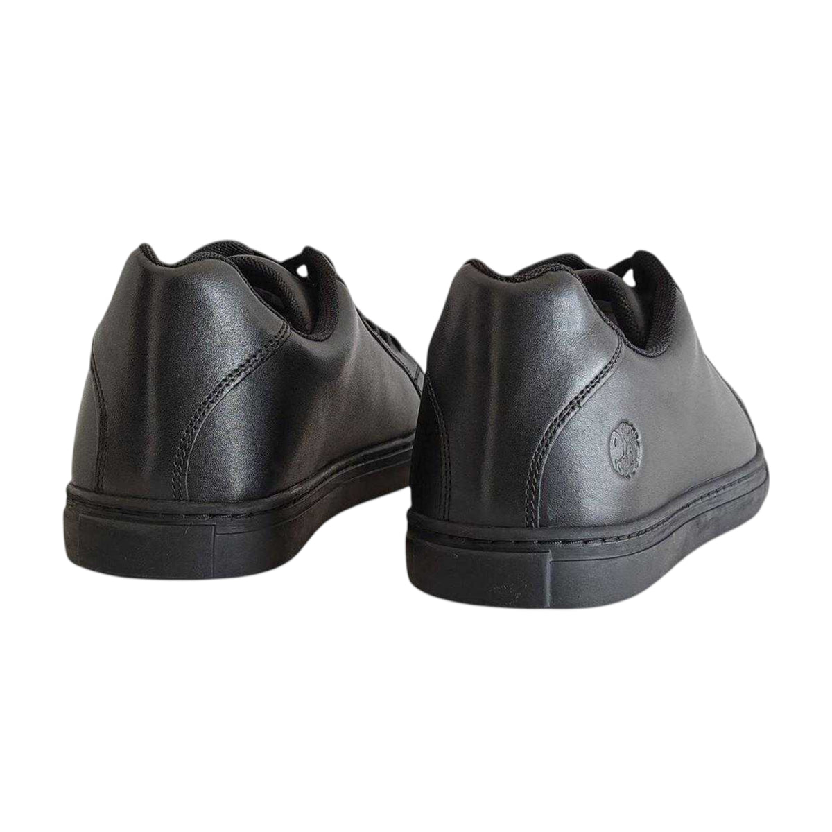 Black - Back - Pretty Green Mens Latham Leather Formal Shoes