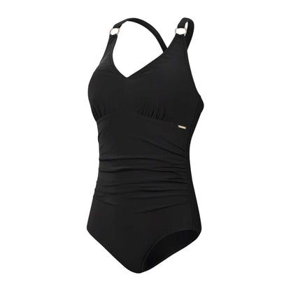 Black - Front - Speedo Womens-Ladies Shaping One Piece Swimsuit