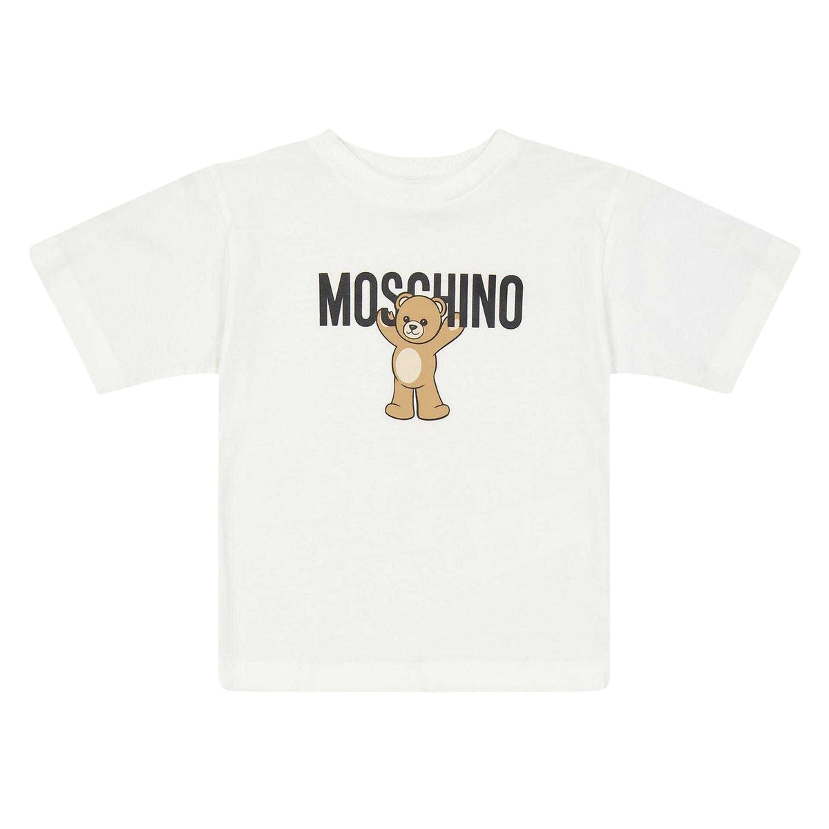 Cloud - Front - Moschino Childrens-Kids Teddy Bear Regular T-Shirt