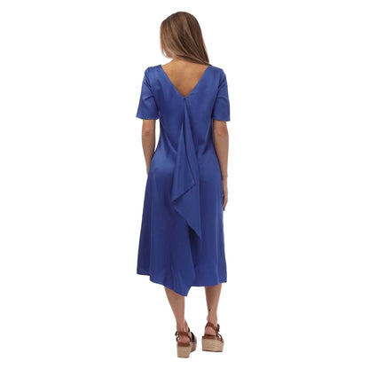 Blue - Back - Boss Womens-Ladies Dibeca Dress