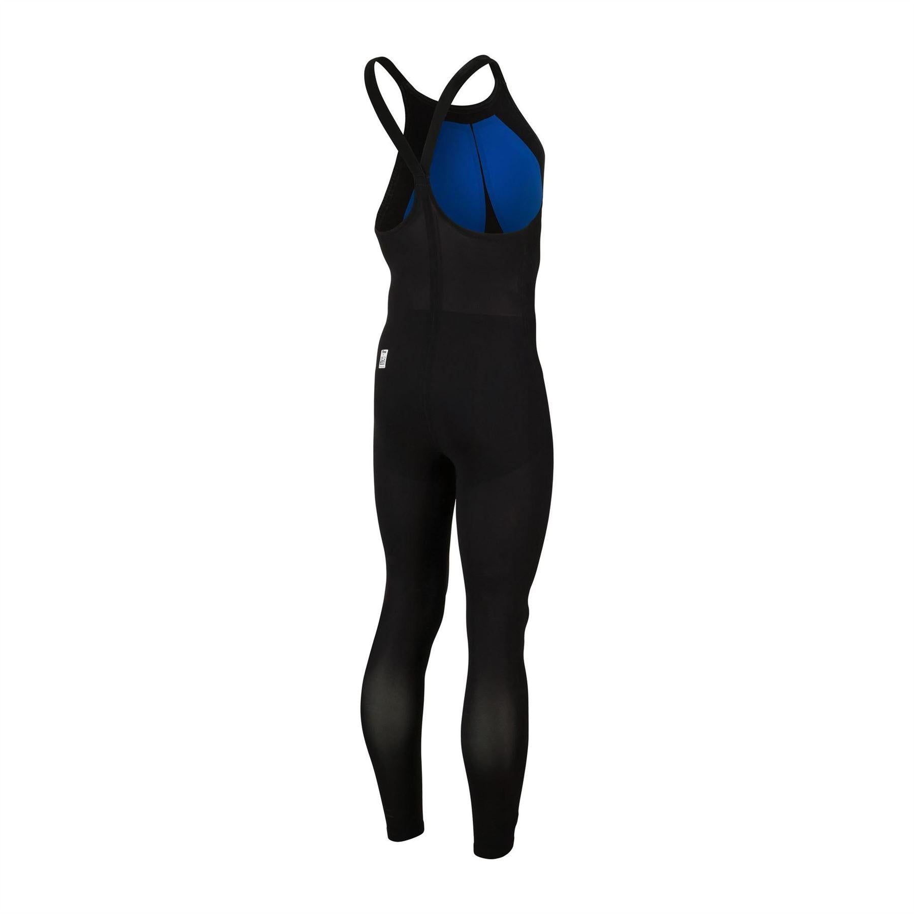 Black-Blue - Back - Speedo Womens-Ladies Open Water Elite 2 One Piece Swimsuit