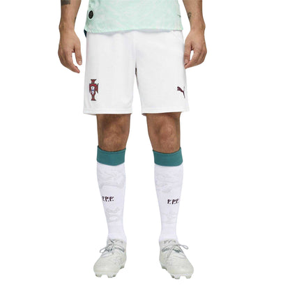 White-Green - Side - Puma Mens World Cup 2026 Portugal FC Away Shorts