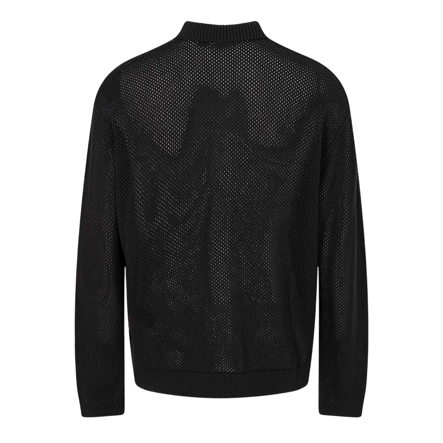 Jet Black - Back - Represent Mens Plain Long-Sleeved Shirt