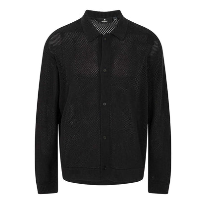 Jet Black - Front - Represent Mens Plain Long-Sleeved Shirt