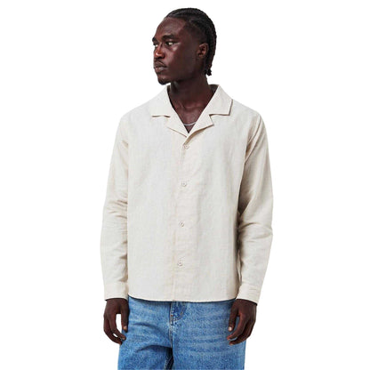 Beige - Side - Belier Mens Tailored Long-Sleeved Shirt