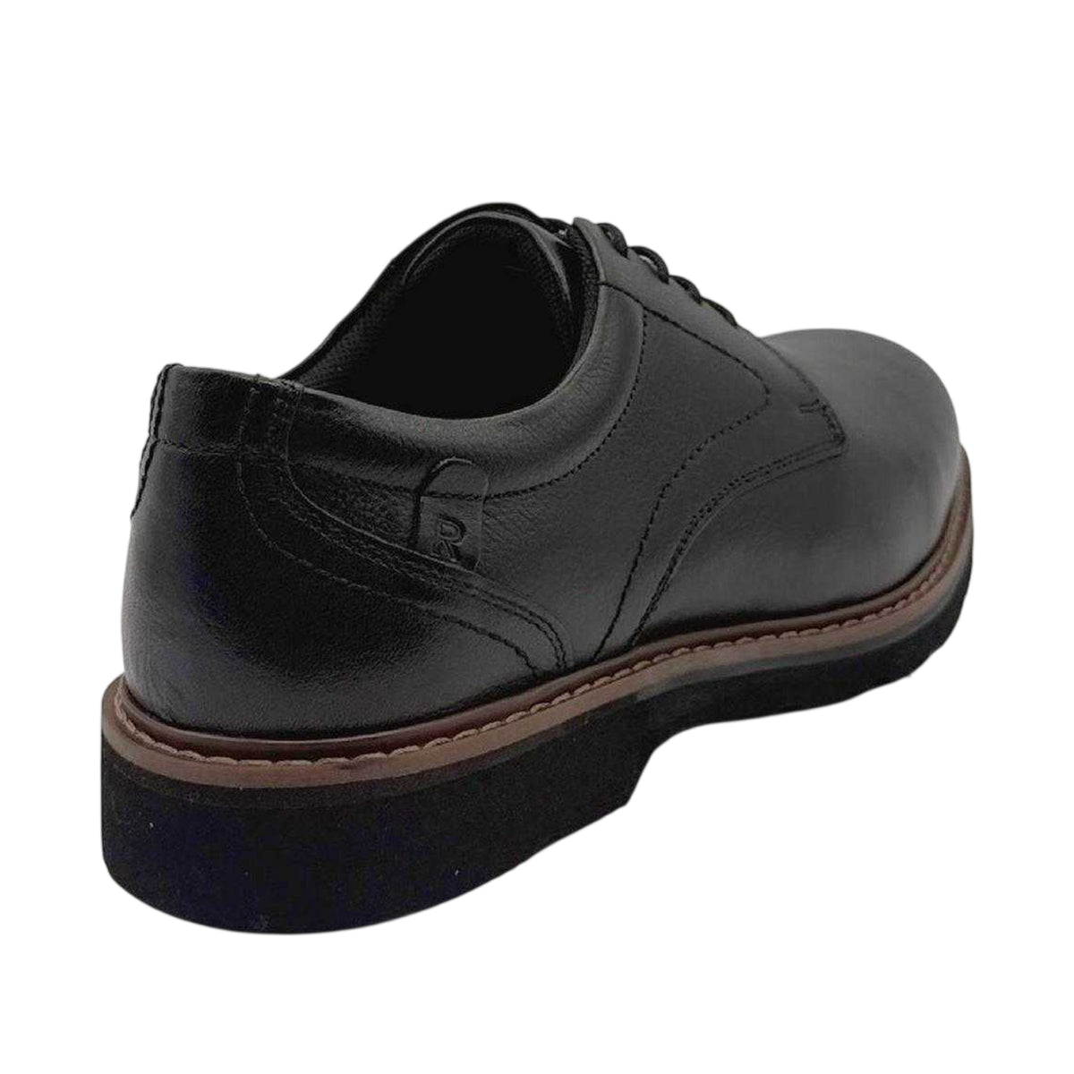 Black - Back - Rockport Mens Charlee Leather Derby Shoes