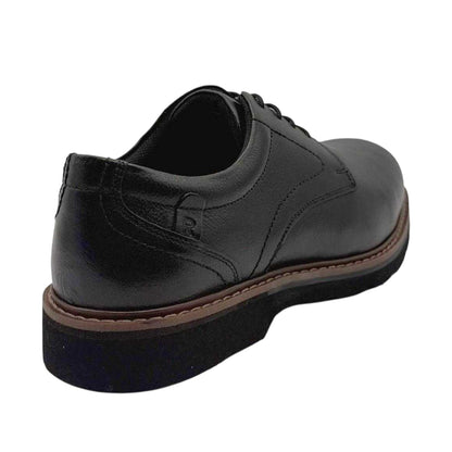 Black - Back - Rockport Mens Charlee Leather Derby Shoes