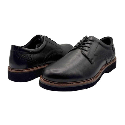 Black - Lifestyle - Rockport Mens Charlee Leather Derby Shoes