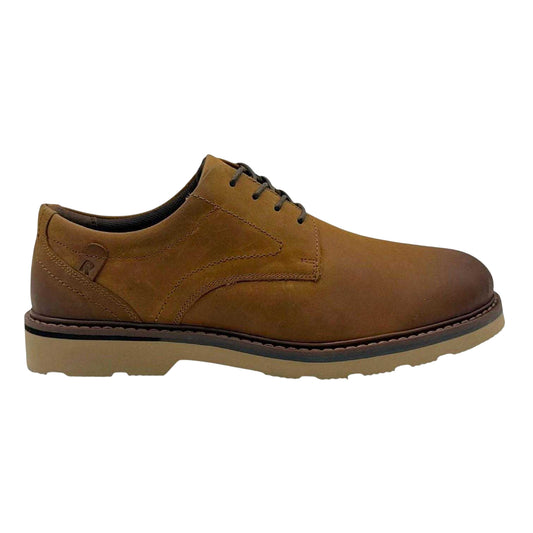 Brown - Front - Rockport Mens Charlee Leather Derby Shoes