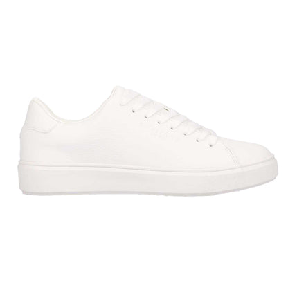 White - Side - Duck and Cover Mens Kremes Trainers