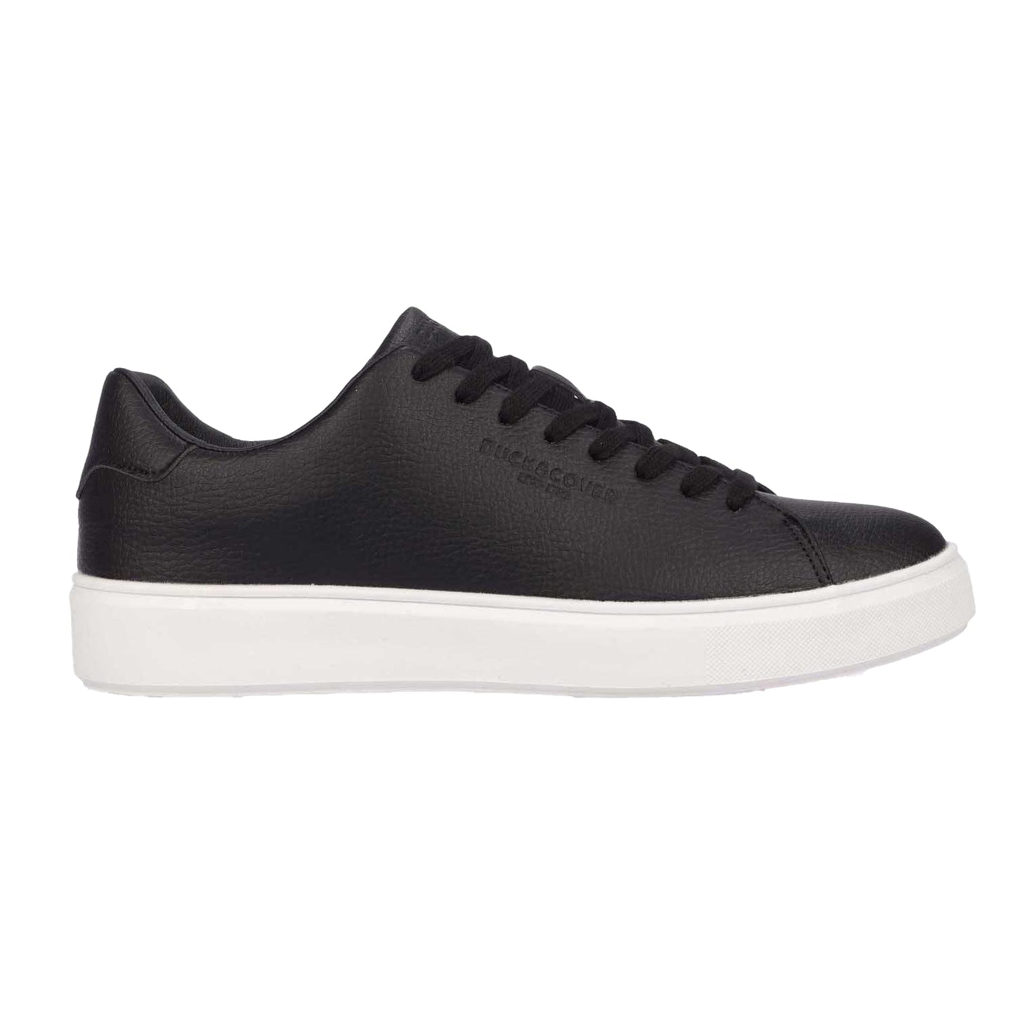 Black - Side - Duck and Cover Mens Kremes Trainers