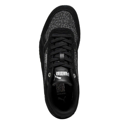 Slate-Sky-Black - Side - Puma Womens-Ladies Bella Donna Feline Recycled Leather Trainers