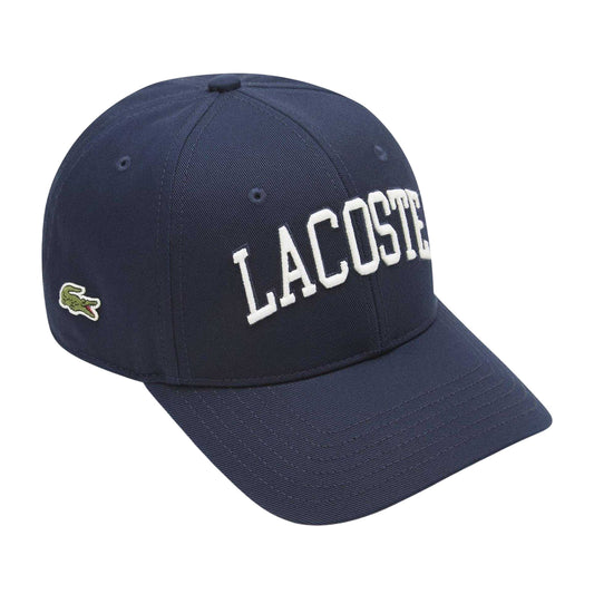 Marine Blue - Front - Lacoste Embroidered Logo Baseball Cap