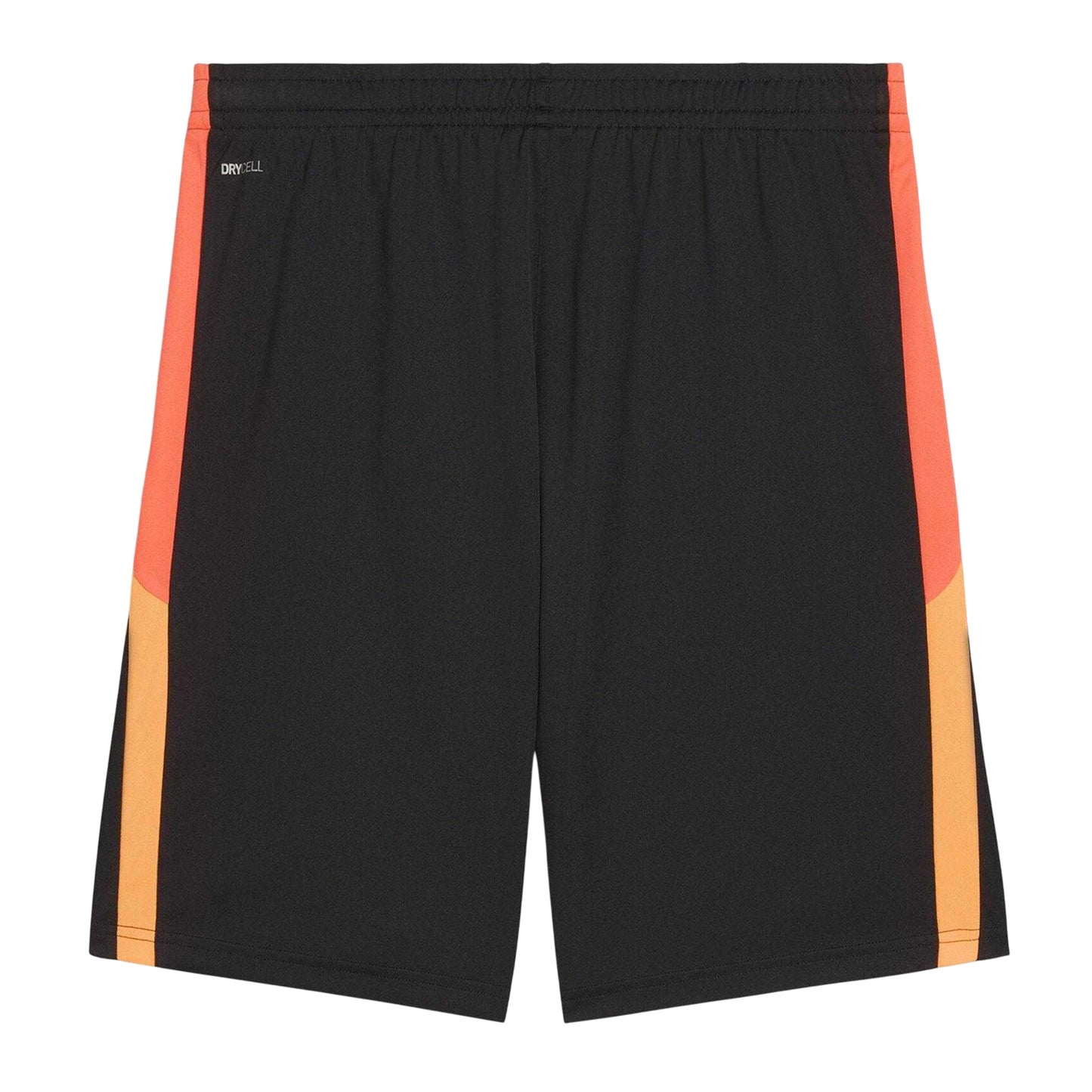 Black-Fire Orange - Back - Puma Mens Individualliga Football Shorts