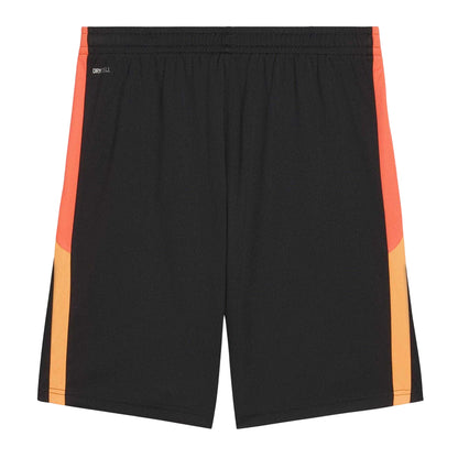 Black-Fire Orange - Back - Puma Mens Individualliga Football Shorts