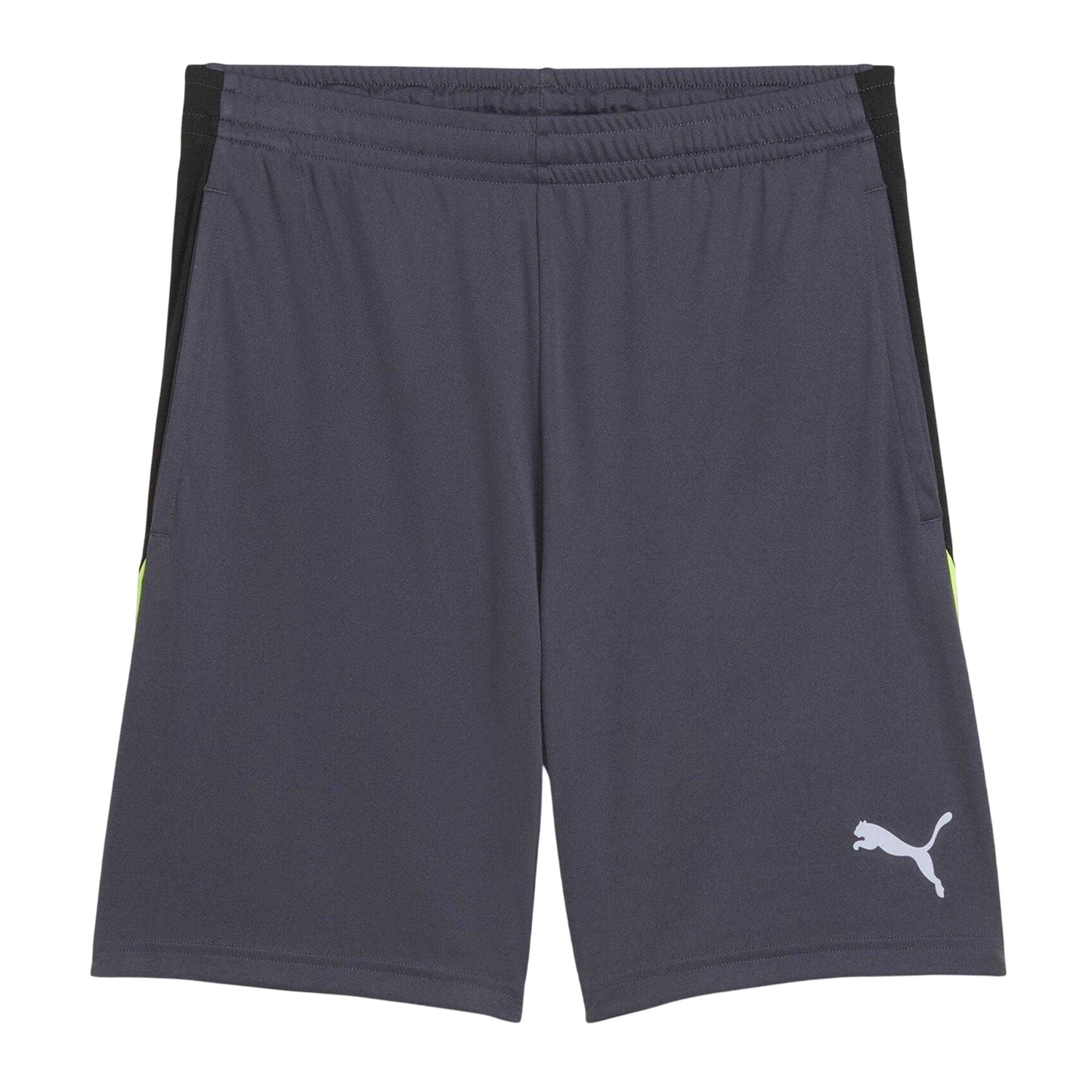 Grey-Yellow - Front - Puma Mens Individualliga Football Shorts