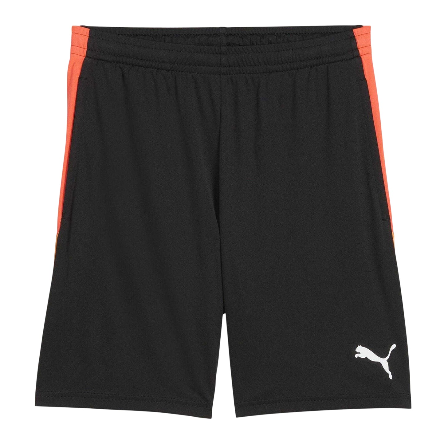 Black-Fire Orange - Front - Puma Mens Individualliga Football Shorts