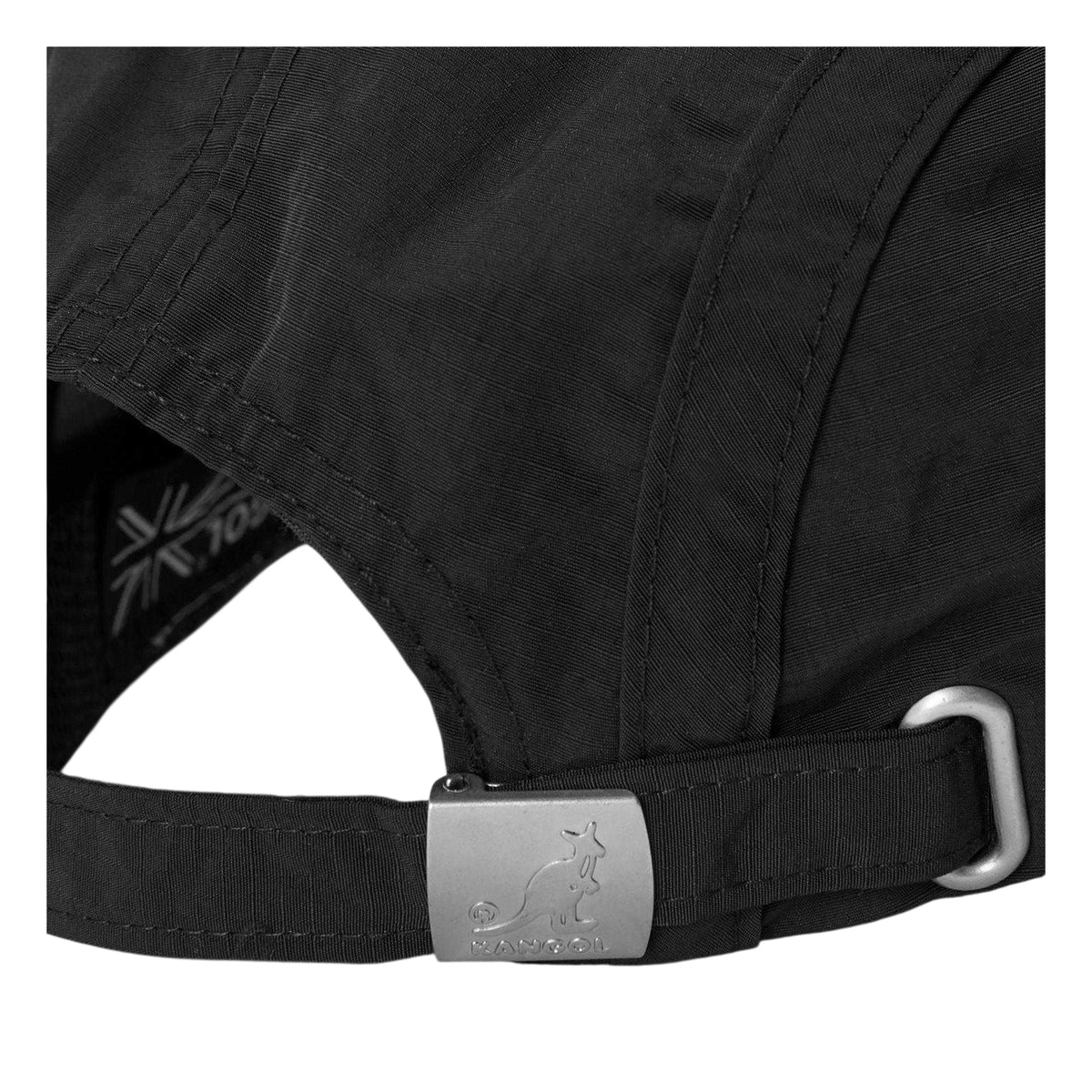 Black - Side - Kangol Mens 6 Panel Baseball Cap