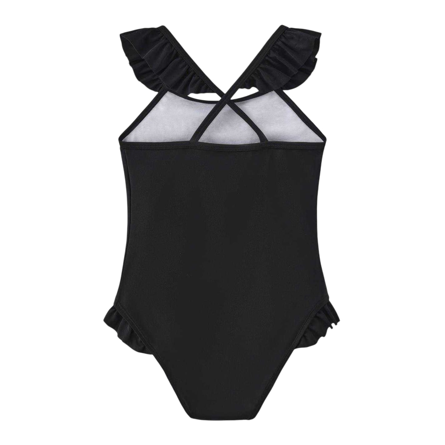 Black - Back - Harry Potter Girls Hogwarts One Piece Swimsuit