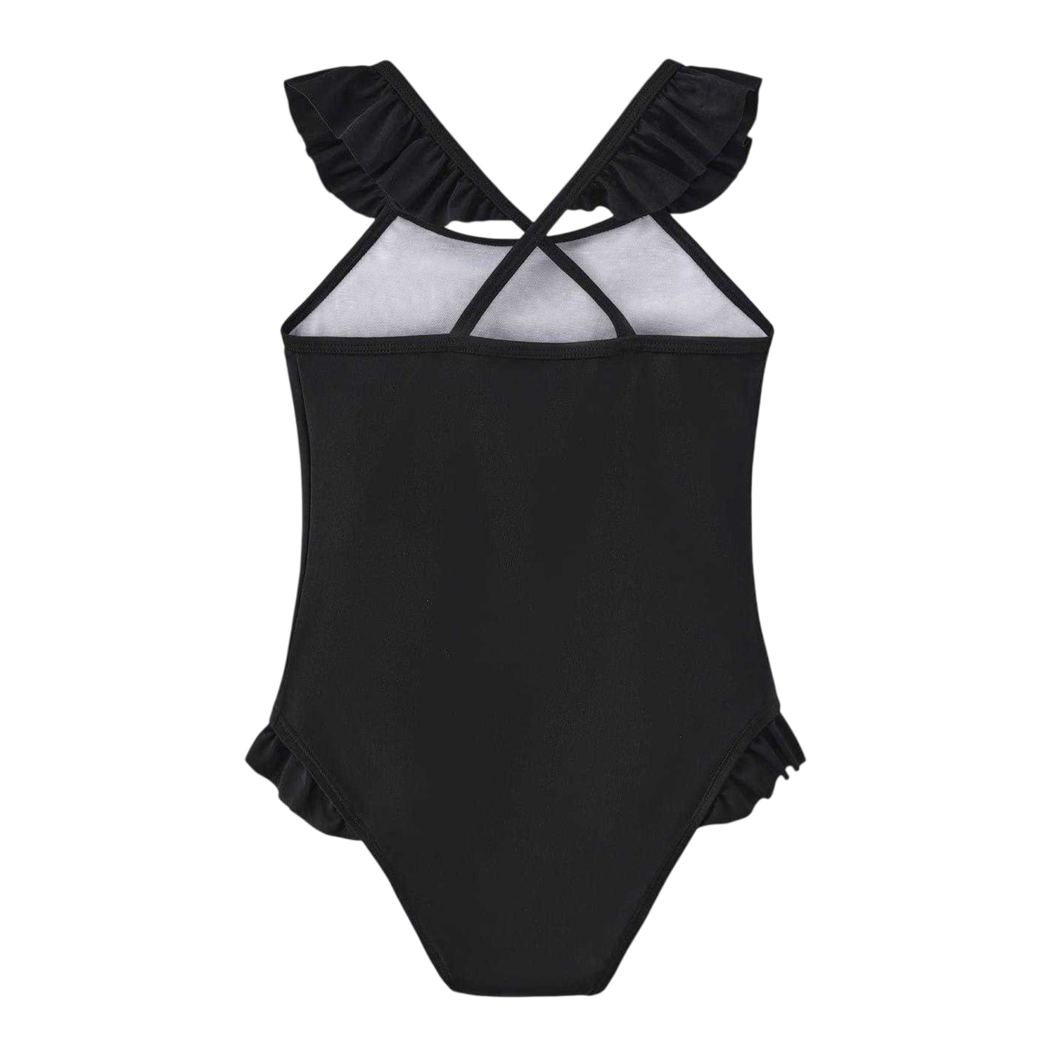 Black - Back - Harry Potter Girls Hogwarts One Piece Swimsuit