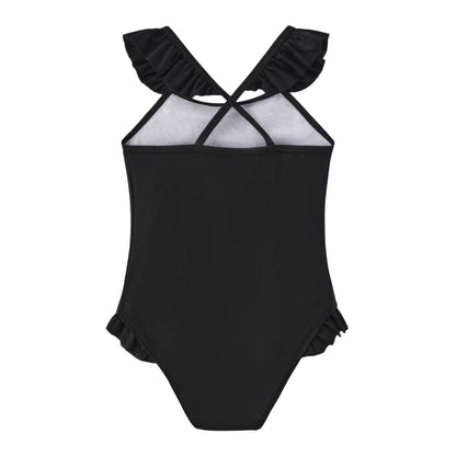 Black - Back - Harry Potter Girls Hogwarts One Piece Swimsuit