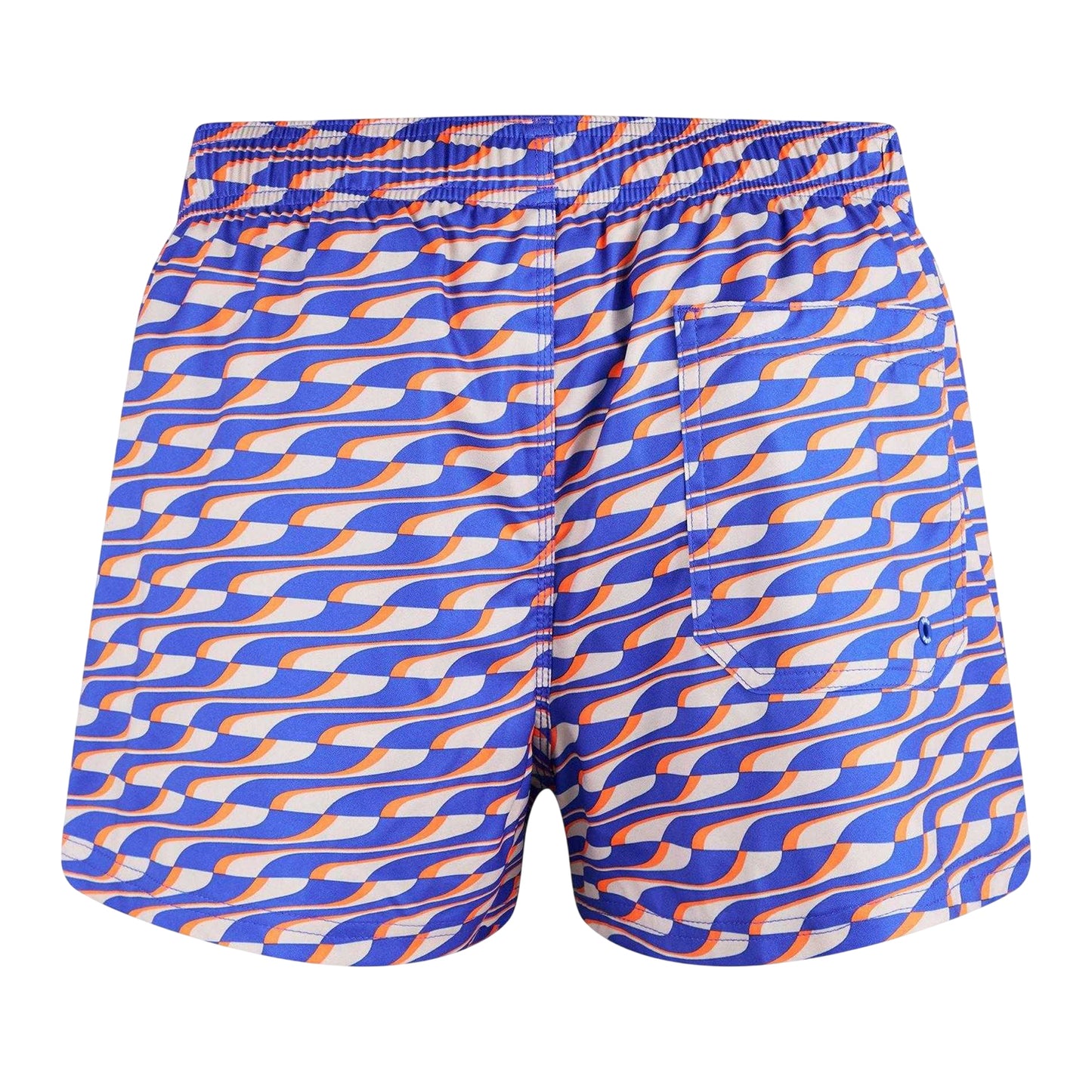 Blue Wave - Back - Puma Mens Wave Pattern Swim Shorts