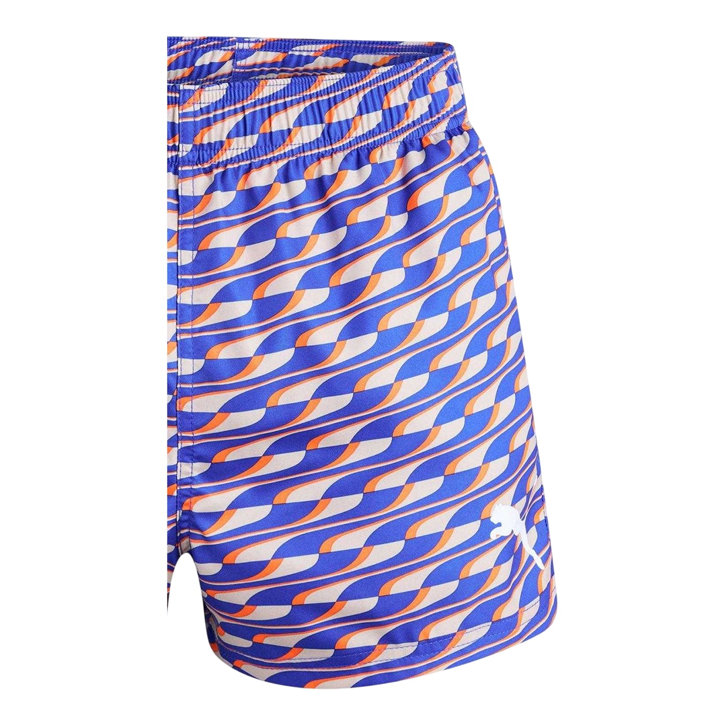 Blue Wave - Side - Puma Mens Wave Pattern Swim Shorts