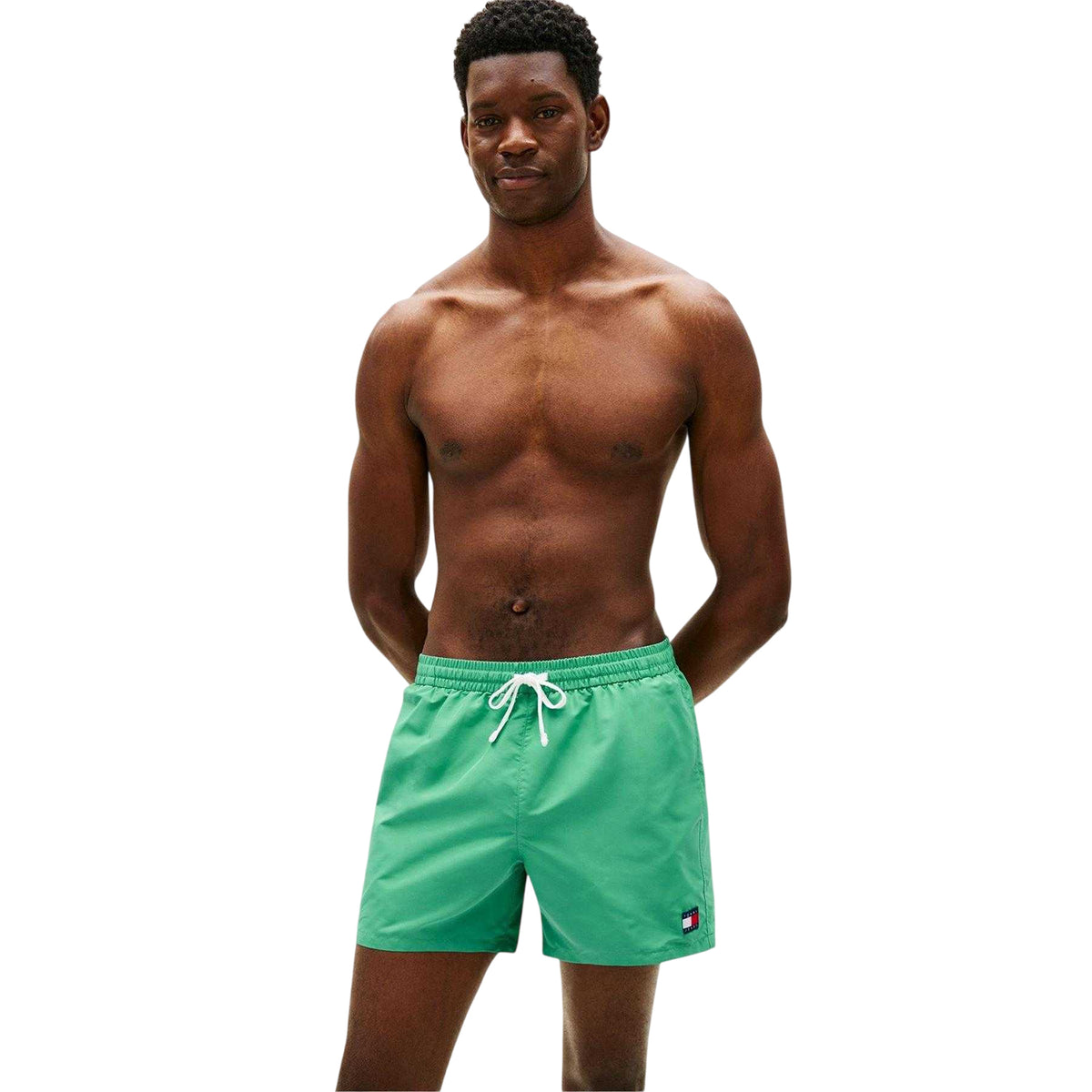 Bahama Green - Side - Tommy Hilfiger Mens Swim Shorts