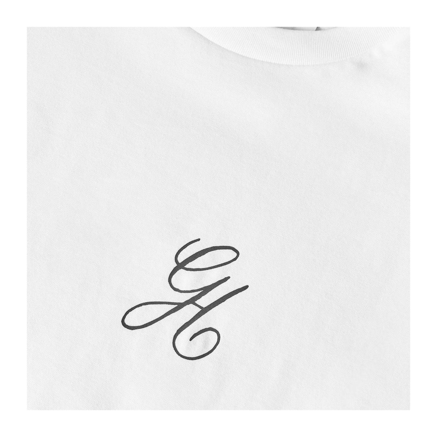 White - Side - Gant Mens Embroidered Logo T-Shirt