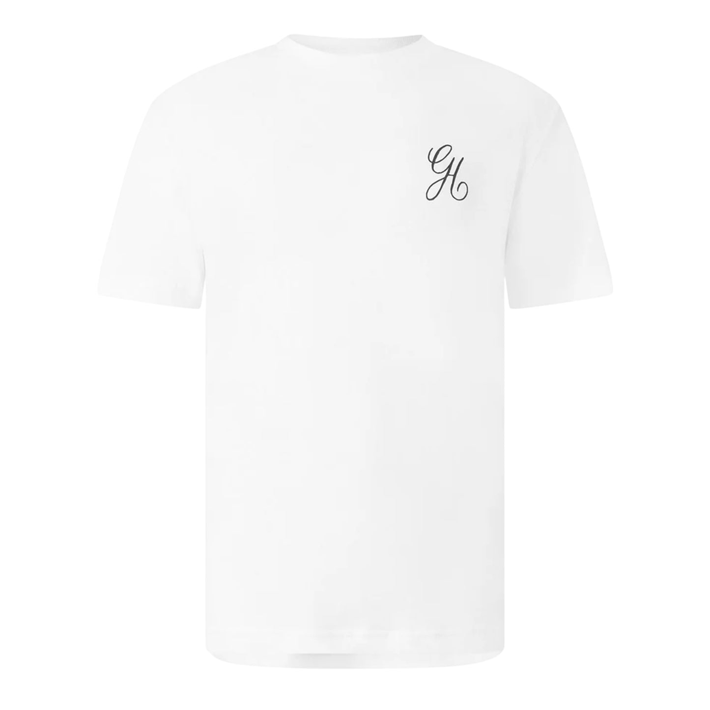 White - Front - Gant Mens Embroidered Logo T-Shirt