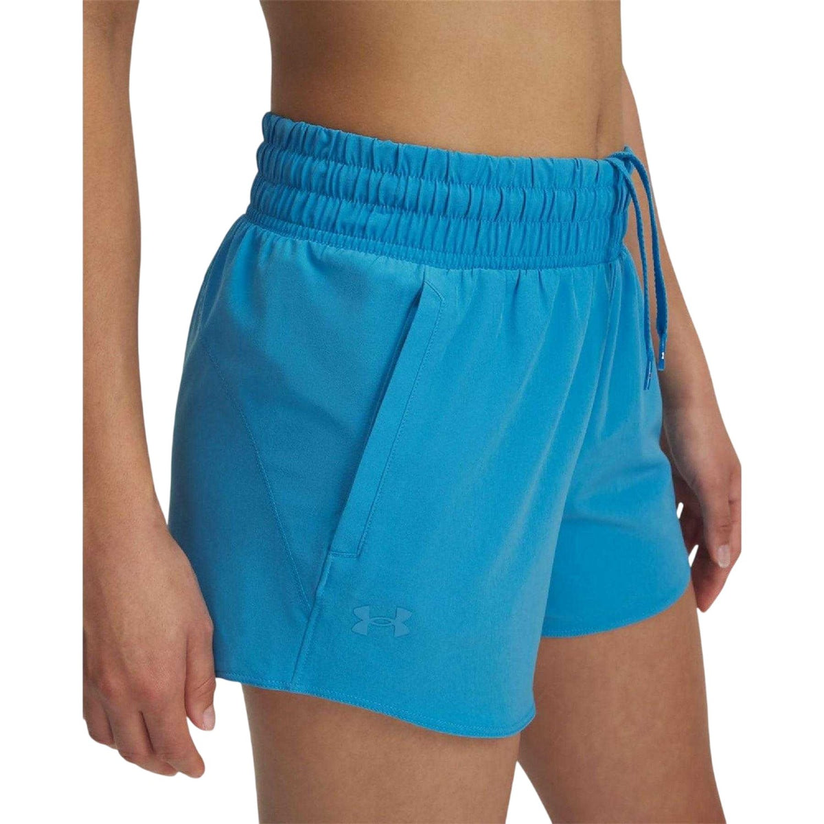 Blue - Side - Under Armour Womens-Ladies Lightweight Shorts