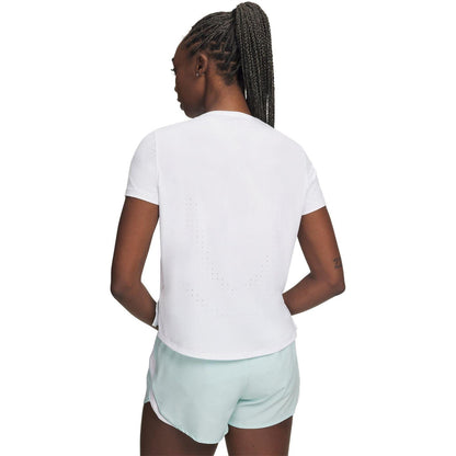 White - Back - Under Armour Womens-Ladies Velociti T-Shirt