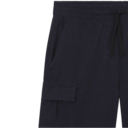 Blue - Side - Hugo Mens Cargo Shorts